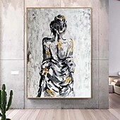 preiswerte Gemälde mit Menschen-großes Aktmädchen Gemälde handgemachtes figuratives Gemälde Kunstwerk großes abstraktes Mädchen Gemälde handgemalt Impressionismus Aktmädchen Gemälde Fine Art Frauen Gemälde für Wohndekoration bestes
