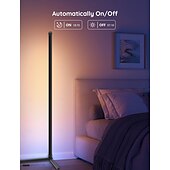 economico Luci intelligenti-Luci da Pavimento Illusion RGB LED Smart Luci d&#039;Angolo WiFi Bluetooth con Sincronizzazione Musicale Rilevamento del Suono 1.2m 74 perle LED Alimentate USB per Atmosfera in Soggiorno/Camera da Letto