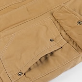 levne Cargo bundy-Pánské Zimní bunda Fleecová bunda Neformální bunda Denní Dovolená Zahřívací Kapsy Fleece Podzim zima Bez vzoru Módní Šik ven Kapuce Standardní Černá Námořnická modř Khaki Armádní zelená Tmavě šedá