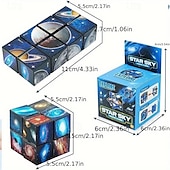 economico Cubi di Rubik-giocattolo antistress a forma di cubo a forma di stella infinita - puzzle educativo, antistress, portatile per Natale, giorno del Ringraziamento, regalo di Capodanno, regalo di Halloween e tutte le