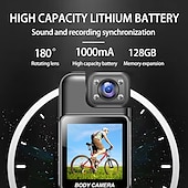 זול מצלמות פעולה-L9 מצלמת פעולה נייד נטענת Wifi מיני 1.3 אִינְטשׁ חיישן CMOS 4K 128 GB H.264 אופני הרים