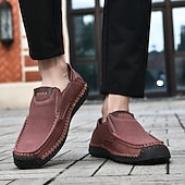 levne Pánské nazouváky a mokasíny-pánské ležérní slip-on mokasíny, lehké prodyšné boty z umělé kůže s protiskluzovou podrážkou, ideální pro každodenní nošení a outdoorové aktivity