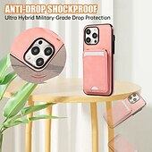 baratos Capas para iPhone-telefone Capinha Para iPhone 16 Pro Max Plus iPhone 15 Pro Max Plus iPhone 14 13 12 11 Pro Max Plus Mini SE Capa traseira Com Suporte Magnética com cordão Retro TPU Couro PU