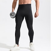 preiswerte Laufhosen &amp; Leggings-Herren Laufhosen Kompressionsstrumpfhosen Tasche Elastischer Bund Leggings Innen Outdoor Sport &amp; Outdoor Frühling Herbst Spandex Schnelltrocknend Leicht Weich Marathon Training Gehen Figurbetonter