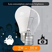 levne LED žárovky kulaté-6ks 9w led globe žárovky 900 lm e27 a60(a19) 8 led korálků smd 2835 teplá bílá studená bílá 220-240 v