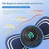 voordelige Lichaamsmassage-apparaat-3/6 stuks smart ems nekmassager mini nek- en rugstimulatiemassager draagbare gelpad sticker dun