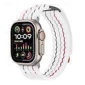 Χαμηλού Κόστους Ζώνες Apple Watch-Αθλητικό Μπρασελέ Συμβατό με Ζάντα ρολογιού Apple Watch 38mm 40mm 41mm 42mm 44mm 45mm 49mm Μεταλλικό κούμπωμα Ρυθμιζόμενο Αναπνέει Νάιλον Ανταλλακτικό λουράκι ρολογιού για iwatch Ultra 2 Series 9 8 7