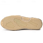 abordables Bottines-bottines décontractées en similicuir marron clair pour hommes avec détails cousus à la main, tige en tricot et lacets à bascule réglables - conception confortable et robuste pour l&#039;extérieur et le quotidien
