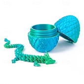お買い得  Acessórios para festa-3Dプリントドラゴンエッグミステリークリスタルドラゴンフィジェットトイ関節式ドラゴンホームデスクデコレーションイースターサプライズ恐竜エッグ大人用フィジェットトイ自閉症用