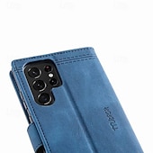 levne Pouzdra pro Samsung-telefon Carcasă Pro S23 Ultra Plus S23 S22 S22 Plus Ultra S21 FE A54 A34 A14 A73 A53 A33 A23 A13 A72 A52 A32 A22 A12 A71 A51 A31 S20 Plus Pouzdro na peněženku se stojánkem s poutkem na zápěstí Slot
