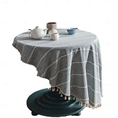 levne Ubrusy-kulaté ubrusy elegantní a odolné ubrusy ideální pro jídelní a kuchyňské stoly ideální pro každodenní použití nebo zvláštní příležitosti