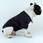 baratos Suéteres-Cachorros Gatos Súeters Pulôver Moda Inverno Quente Da Moda Confortável Ao ar livre Dia a Dia Homewear Roupas para cães for Small Médio
