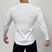 economico T-shirt e Canottiere da Corsa-Per uomo Maglia Atletica Maglia da palestra Camicia fitness Camicia a compressione imbottita Manica lunga Maglietta Informale Athleisure Autunno Traspirante Morbido Allenamento in palestra Corsa