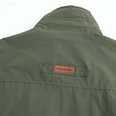 billiga Herrars fiskeväst-Herr Väst Gilet Fiskeväst Vandringsväst Dagligen Datum Semester Mode Ledigt Vår &amp; Höst Ficka Nylon Bekväm Slät Dragkedja Hög krage Normal Svart Rubinrött Kaki Armégrön Väst