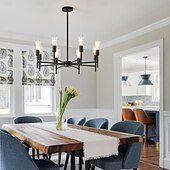 halpa Riipusvalot-6-Light 62 cm Sputnik-suunnittelu Klusterisuunnittelu Yksi malli Riipus valot Metalli Metalli Sputnik teollinen Maalatut maalit Musta Vintage Moderni 110-120V 220-240V