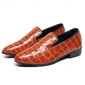 voordelige Semi-formeel-Heren loafers van imitatieleer met krokodillenmotief – stijlvolle instappers voor formele gelegenheden en zakelijke kleding