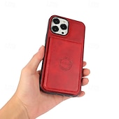 economico Cover per iPhone-telefono Custodia Per iPhone 16 Pro Max Plus iPhone 15 Pro Max Plus iPhone 14 13 12 11 Pro Max Plus Mini SE Per retro Con supporto A calamita Slot per schede Retrò TPU pelle sintetica