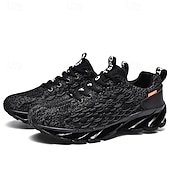 preiswerte Sneaker für Herren-Herren Turnschuhe Flyknit Schuhe Fliegendes Weben Komfortabel Rutschfest Schnürsenkel Dunkelrot Schwarz Weiß