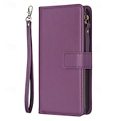 levne Pouzdra pro iPhone-telefon Carcasă Pro iPhone 16 Pro Max Plus iPhone 15 14 Pro Max Plus iPhone 14 13 12 11 Pro Max Plus iPhone 13 12 11 Pro Max Mini SE X XR XS Max 8 7 Plus Pouzdro na peněženku se stojánkem Zip s