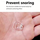 billige Personlig beskyttelse-4 stk silikon magnetisk anti snorke stop snorking neseklemme sovebrett sovehjelp
