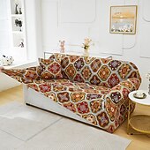 baratos Cobertura de Sofa-capa de sofá estampada capa elástica para sofás em formato de L protetor de móveis elegante e durável ideal para renovar a decoração da sua sala de estar com um design exclusivo