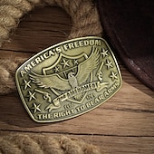 お買い得  メンズのベルト-男性用 ベルトのバックル バックル シルバー 青銅色 合金 ビンテージ レトリ／ヴィンテージ イーグル 日常 宗教お祝い