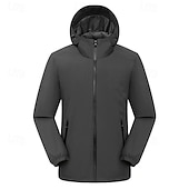 baratos Casacos Leves, Polares &amp; Caminhada-Homens Jaqueta Softshell Jaqueta de Trilha Ao ar livre A Prova de Vento Impermeável Jaqueta corta-vento Jaqueta Puffer Leve Viajar Preto Vermelho Azul Marinho Azul Real Laranja