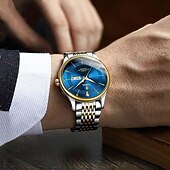 ieftine Ceasuri Quartz-noua tendință de modă pentru bărbați cu calendar dublu ceas cu quartz luminos, simplu, versatil, timp liber, călătorie, sport, ceas pentru bărbați