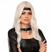 economico Parrucche storiche-parrucca da monarca medievale resistente al calore parrucche da festa di carnevale cosplay