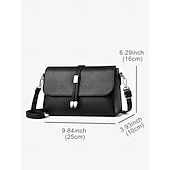 cheap Crossbody Bags-Women&#039;s Faux Leather Crossbody Bags in Black and Burgundy – Elegant Shoulder Bags for Everyday Use and Special Occasions