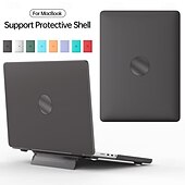 abordables Sacs, sacs à dos pour PC portables-Étui de protection rigide en polycarbonate de couleur unie avec support pliable pour ordinateur portable MacBook Pro 13 avec M1/M2/Touch ID (A2338/A2289/A2251/A2159/A1706/A1708/A1989)
