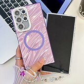 Недорогие Чехлы для Samsung-телефон Кейс для Назначение S24 Ultra S24 Plus S24 S24 ФЭ S23 Ultra А55 А35 А25 А15 5Г A54 S25 Ультра Кошелек для карт Магнитный Поддержка беспроводной зарядки с ремешком на запястье Ретро Покрытие