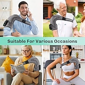 cheap Body Massager-1pc Heated Shoulder Massager Soothing Heat Therapy with Deep-Kneading Massage for Men and Women Ergonomic Shoulder Strap Design