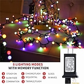 billige Elektrisk støpsel-vanntette led fe string lights 5m/10m julelys dc31v eu/us/au/uk plug led string lights for outdoor  &amp; innendørs innredning