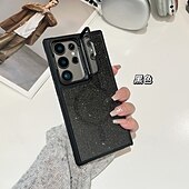 お買い得  サムスン用ケース-電話 ケース 用途 S24 Ultra S24 Plus S24 S24 FE S23 S23 Ultra S23 Plus S21 FE S20 FE S25ウルトラ バックカバー スタンド付き 磁石バックル ワイヤレス充電をサポート レトロ風 TPU アクリル PC