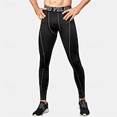abordables Pantalones de Correr &amp; Mallas-Hombre Leggings mallas Pantalones para correr Leggings Pantalones de chándal Bolsillo Cintura elástica Alta cintura Mallas Leggings Exterior Deporte Deportivo Otoño Secado rápido Ligero Suave Maratón