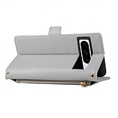 abordables Coques autres téléphones-téléphone Coque Pour Pixel 9 Pro Pixel 9 Pro XL Pixel 8 Pro Pixel 8 Pixel 7 Pixel 7 Pro Pixel 6 Pixel 6 Pro Coque Arriere Avec Support fermeture Éclair avec lanière Rétro TPU faux cuir