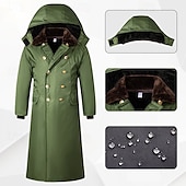 abordables Forros &amp; Chaquetas 3 en 1-Hombre Abrigo de invierno Chaqueta de lana para senderismo Invierno Al aire libre Mantiene abrigado Forro Polar Resistente al Agua Resistente a arañazos Abrigos Viaje Negro Verde