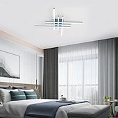 Χαμηλού Κόστους Φώτα Οροφής με Dimmer-Φωτιστικό οροφής led χωρίς σκαλοπάτι 6 κεφαλές γραμμικό μοντέρνο sputnik πολυέλαιος μακρύς λωρίδα ημι-χωνευτός φωτιστικό οροφής φωτιστικό μινιμαλιστικό πολυέλαιοι φωτιστικά οροφής για τραπεζαρία