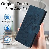 Недорогие Чехлы для Samsung-телефон Кейс для Назначение SSamsung Galaxy S24 S23 S22 S21 Ultra Plus А55 А35 А25 А15 5Г S20 FE S25 Ультра Кошелек для карт Полная защита тела с ремешком на запястье Откидная подножка