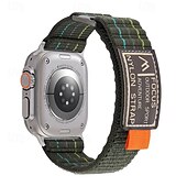 Χαμηλού Κόστους Ζώνες Apple Watch-Αθλητικό Μπρασελέ Συμβατό με Ζάντα ρολογιού Apple Watch 38mm 40mm 41mm 42mm 44mm 45mm 49mm Μεταλλικό κούμπωμα Ρυθμιζόμενο Αναπνέει Νάιλον Ανταλλακτικό λουράκι ρολογιού για iwatch Ultra 2 Series 9 8 7