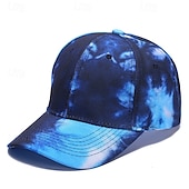 preiswerte Baseballkappe für Herren-Herren Cap Basecap Sonnenhut Kappe Weiß Blau Baumwolle Einstellbar Modisch Freizeitskleidung Festival Batik Lässig / Alltäglich