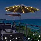 economico Striscie luci ad energia solare-Luce solare da tenda a 104 LED con telecomando ideale per il campeggio natalizio&amp;amp;avventura in spiaggia
