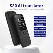 cheap Computer Peripherals-Language Translation Device Two-way Real-time Voice Translation Supports 138 Languages Accurate Offline And Recording 2 Hd Inch Touch Screen For Travel Business And Study
