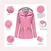 abordables Forros &amp; Chaquetas 3 en 1-Mujer Chaqueta para senderismo Invierno Al aire libre Resistente al Viento Multi-bolsillo Cremallera delantera Repelente de Agua Chaqueta ligera Cremallera completa Camping / Senderismo