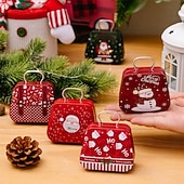 Χαμηλού Κόστους Συλλεκτικές Φιγούρες-χριστουγεννιάτικα είδη διακόσμησης, τσίγκινη τσάντα μπομπονιέρα, παιδικό δώρο, μίνι τσίγκινο τσαντάκι