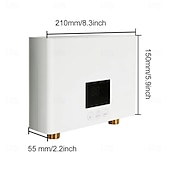 levne Jiné spotřebiče-Průtokový ohřívač vody 110v/220v 3000w nástěnné elektrické ohřívače pro koupelnové teplovodní sprchy a vytápění domácí kuchyně bílá