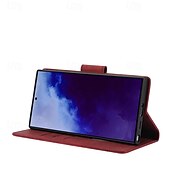 Недорогие Чехлы для Samsung-телефон Кейс для Назначение SSamsung Galaxy S24 S23 S22 S21 Ultra Plus А55 А35 А25 А15 5Г S20 FE S25 Ультра Кошелек для карт Полная защита тела с ремешком на запястье Откидная подножка