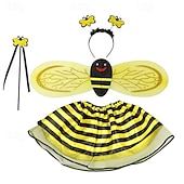 economico Costumi per bambini-Ape Vestiti Carnevale Costume cosplay Costumi divertenti Per bambini Da ragazza Cosplay Prestazioni Feste Halloween Carnevale Mascherata martedì grasso Costume di Carnevale facile