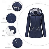 abordables Forros &amp; Chaquetas 3 en 1-Mujer Chaqueta para senderismo Invierno Al aire libre Resistente al Viento Multi-bolsillo Cremallera delantera Repelente de Agua Chaqueta ligera Cremallera completa Camping / Senderismo